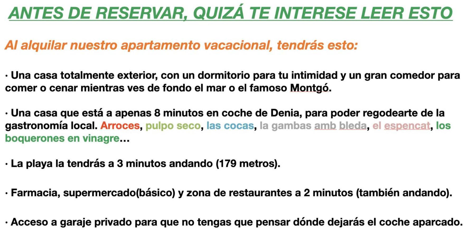 Апартаменты La Playa A 2 Minutos Y 14 Segundos A Pie Дения Экстерьер фото